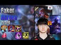 Faker Mid Aurora vs Ryze lol KR solo rank Full Game 16.9 | 페이커 오로라 vs 라이즈