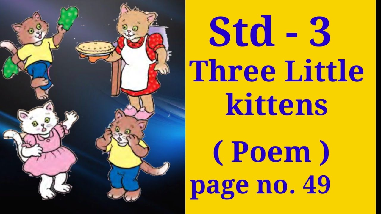 Free Printable Three Little Kittens Poem Printable
