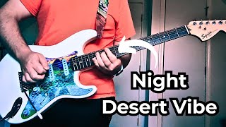 song104 | night desert vibe | indie rock loop build | guitar improvisation