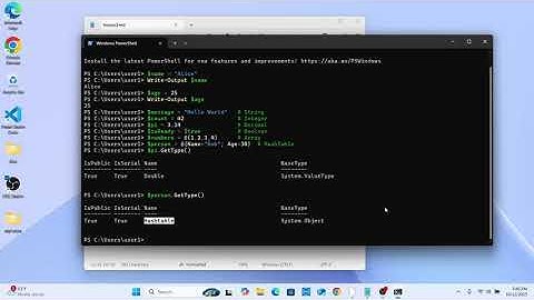 PowerShell Tutorial for Beginners 4:  Variables & Data Types