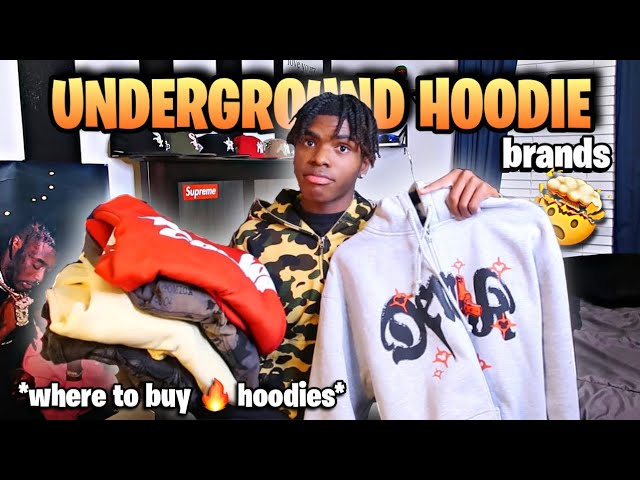 MY HOODIE COLLECTION 🔥 *BEST UNDERGROUND HOODIE BRANDS*