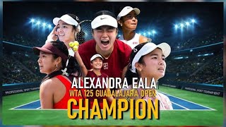 Alex Eala Made History! Her 1st WTA Title at Mexico, Philippines First!