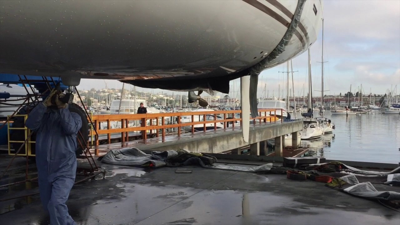 2017 Jeanneau 44DS Keel Prep and Installation In San Diego, California By: Ian Van Tuyl