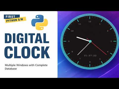 How to Make a Digital Clock in Python Simple Python Project python coding