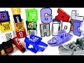 Alphabet combine transform submarine, ship VS Power Rangers Zyuohger number cube - DuDuPopTOY