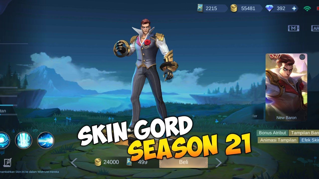 SKIN SEASON 21 MOBILE LEGENDS - Gord S21