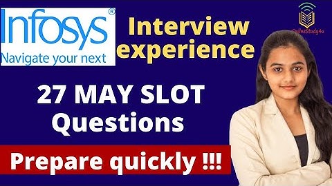 Infosys Interview Experience| 27 May Interview Questions| Infosys Interview Questions & Answers