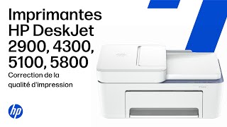 Résoudre les problèmes de qualité dimpression | Séries HP DeskJet 2900, 4300, 5100, 5800