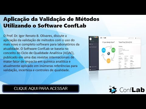 Aplicação da Validação de Métodos Utilizando o Software ConfLab - YouTube
