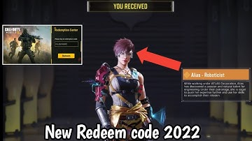 Free Legendary Alias Skin Redeem code codm 2022 | codm Redeem code | cod mobile Redeem code 2022