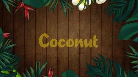 Coconut (song) Motion Music intro