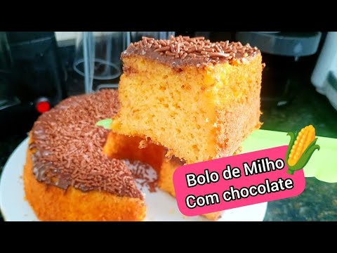 HOW TO MAKE CORNBREAD 🌽 FLUFFY CAKE WITH CHOCOLATE FROSTING / SIMPLE CAKE