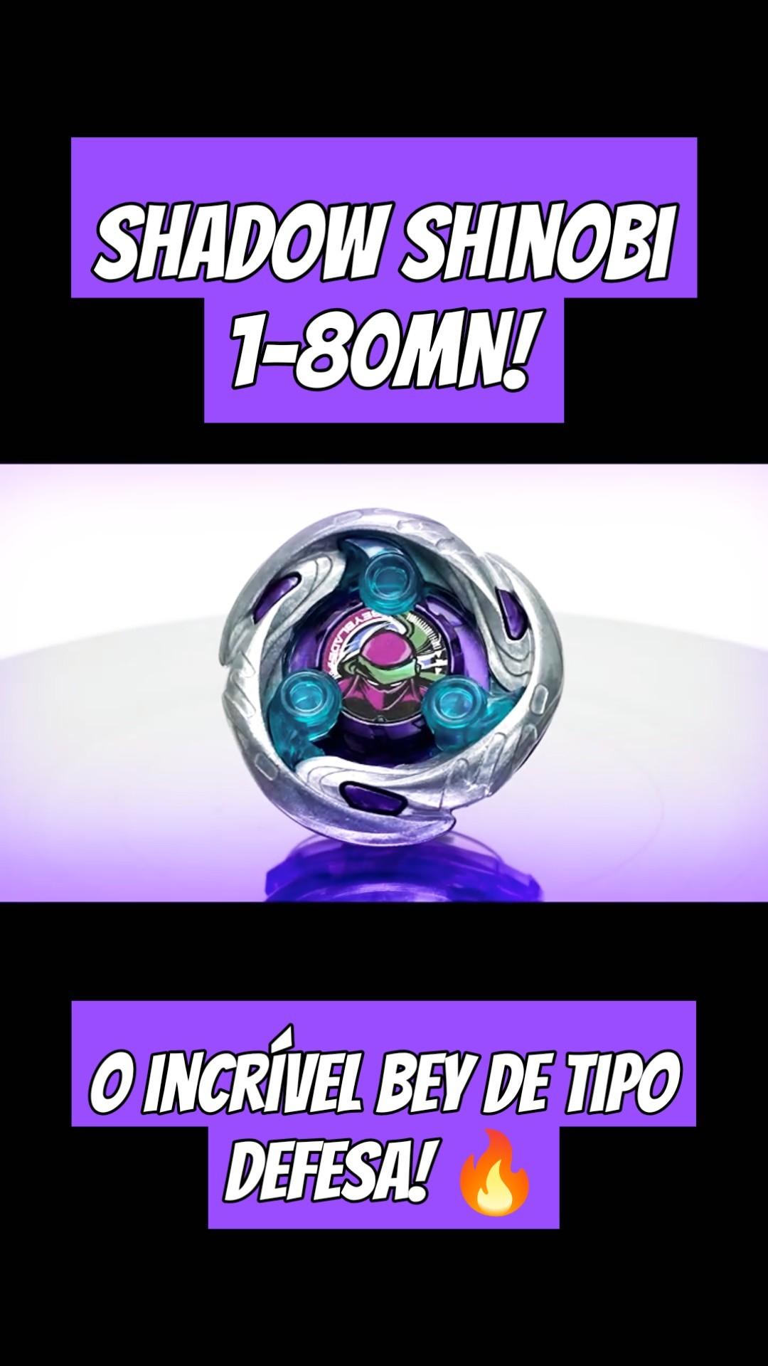 BEYBLADE X | Descubra o SHADOW SHINOBI 1-80MN: O Incrível Bey de