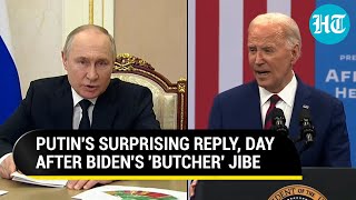 Putin's Surprising Response After Biden Calls Russia Leader 'Butcher' For The 2nd Time | Ukraine