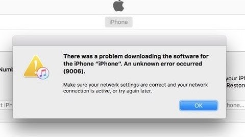HOW TO FIX ITUNES ERROR 9006