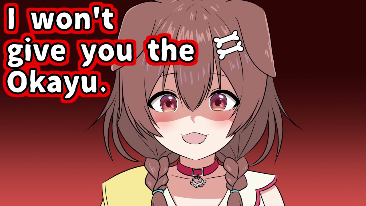 Aqua and korone fighting over Okayu in their almost first meeting.【Animated Hololive/Eng sub】