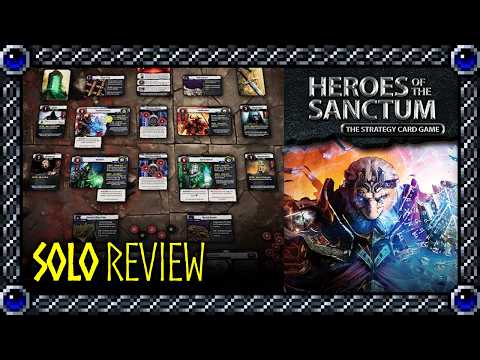 Diceless Dungeon Crawling + Adventuring Goodness! | Heroes of the Sanctum | Solo Review