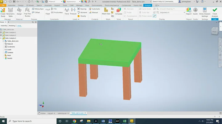 Quick Stress Test on Assemblies in Inventor 2023