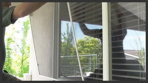 How to remove and replace window screens
