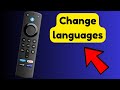 How To Change Language On Fire Tv Stick 