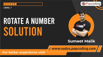 Rotate a number - Solution | Java Foundation Course | Lecture 25