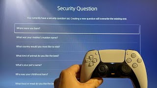 PS5: How to Add PSN Security Question Tutorial! (For Beginners)