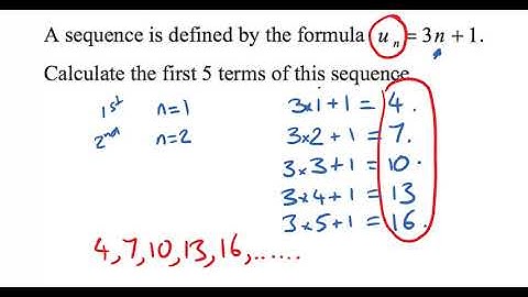 Generating a Sequence from an Algebraic Rule