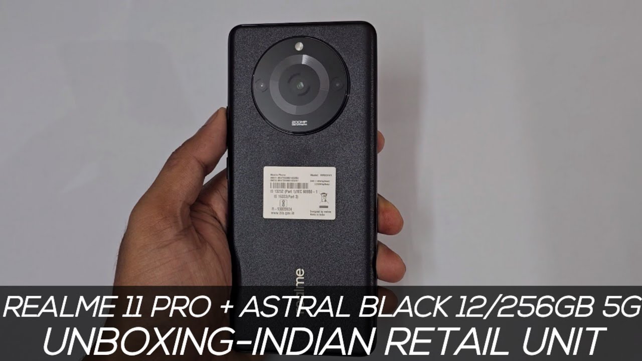 Écran Complet Realme 11 Pro (Astral Black) - Avec Châssis - Neuf