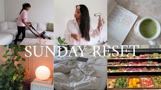 SUNDAY RESET - Clean with me, Gym, Skincare/Hair Oiling Routine