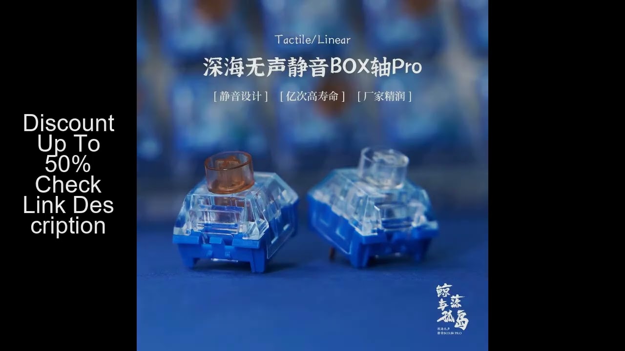 Kailh Deep Sea Whale Silent Switches Lonely Island Keyboard Switch Pro Linear Tactile 60g 45g RGB Me