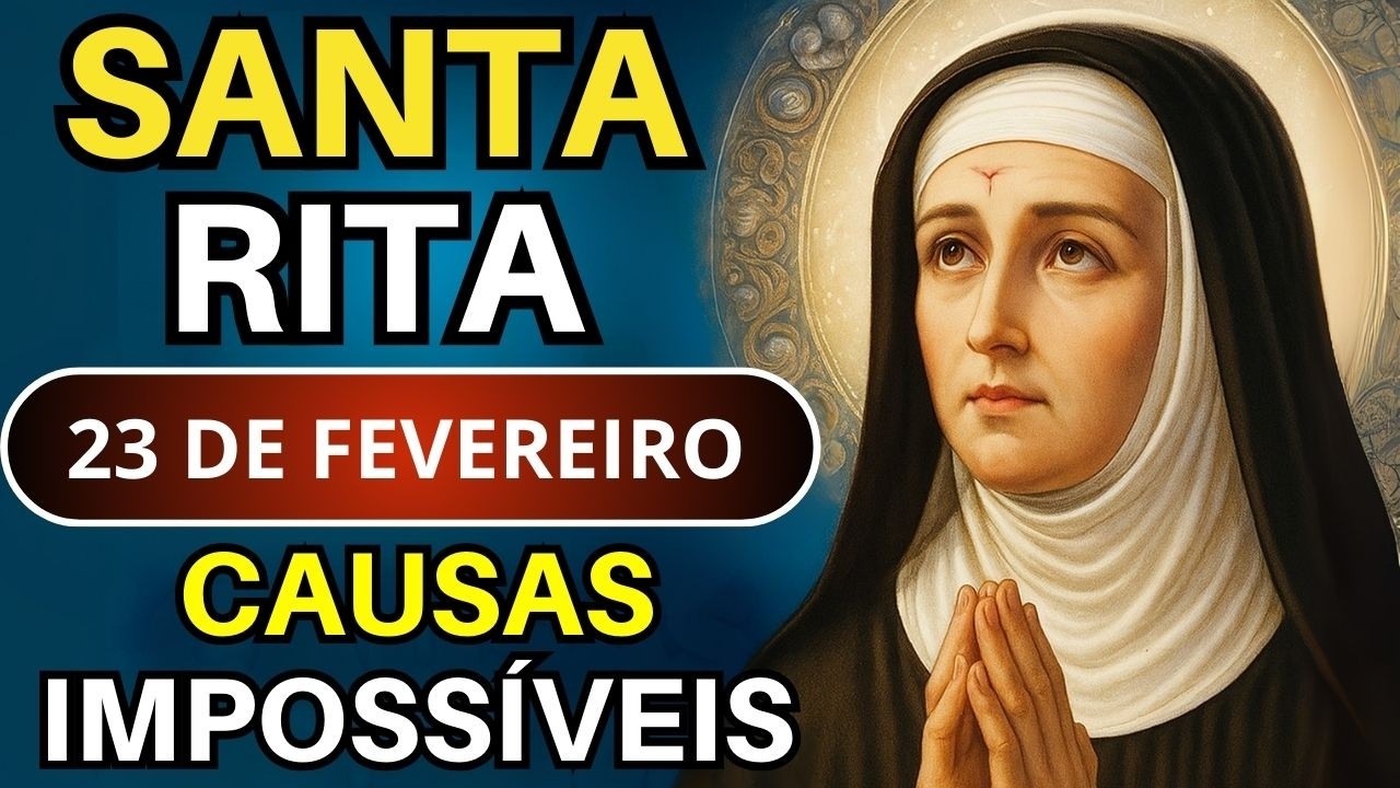 TERÇO DE SANTA RITA🌹23/02/26 | Comece a Semana com Fé! 🙏🏻