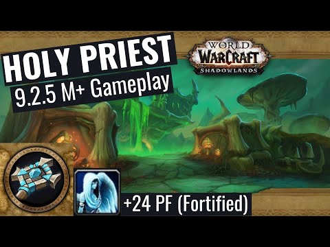 9.2.5 Holy Priest M+ Gameplay | +24 PF (Fort) | WoW Shadowlands Season 3