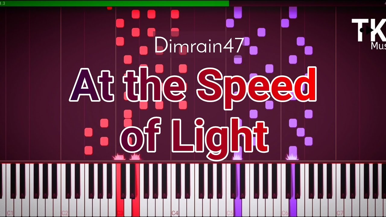At the Speed of Light by Dimrain47, Piano Tutorial Synthesia