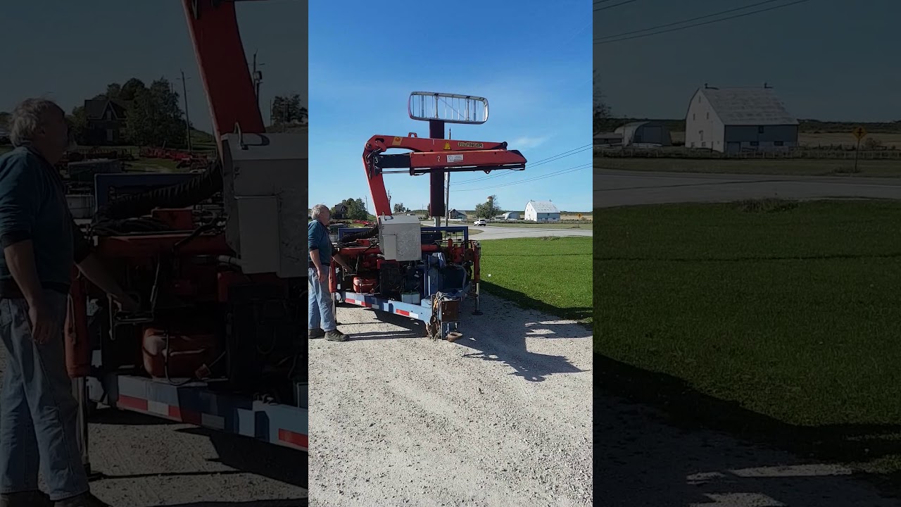 1996 Palfinger PK5000 Crane / Boom w/ Trailer.