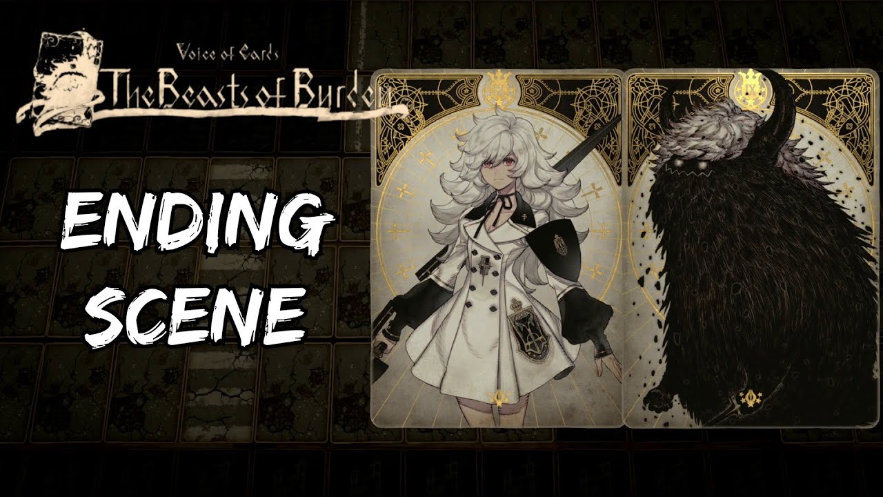 Voice of Cards The Beasts of Burden Ending Scene + Credits (Japanese