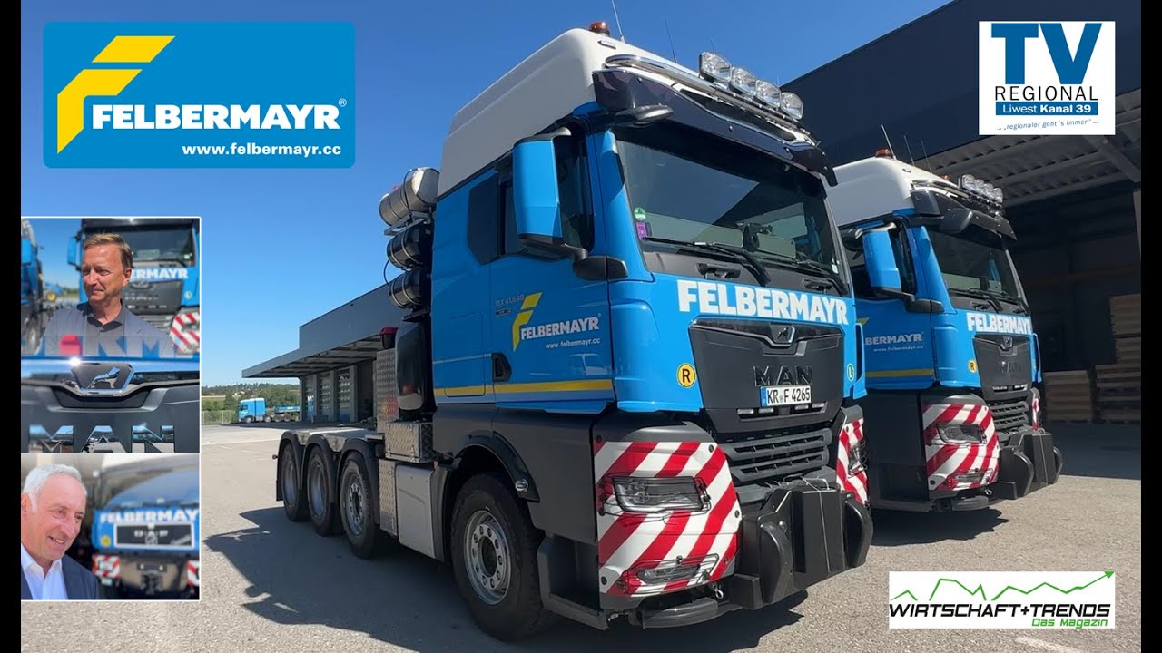 Wels-Report | 11 MAN Schwerlast Zugmaschinen erweitern den FELBERMAYR Fuhrpark