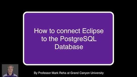 HOWTO - Setup PostgreSQL in Eclipse