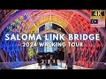 Top tourist spot in kuala lumpur  saloma link bridge 4k night walk malaysia  february 2024