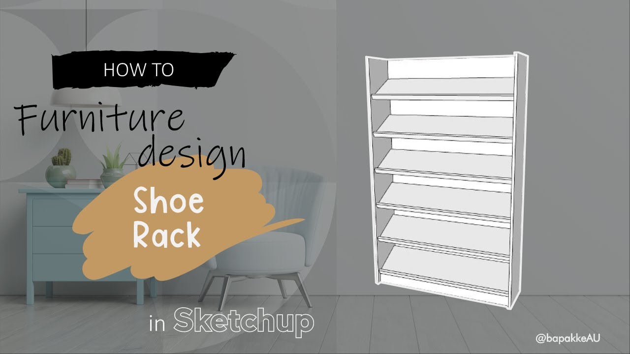 Rak Sepatu - tutorial SketchUp - YouTube
