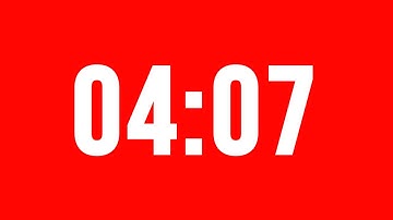 4 Minute 7 Second Timer With Alarm Without Music