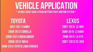 100% Plug & Play Remote Start Kit for many Toyota Vehicle Applications - FULL INSTALL