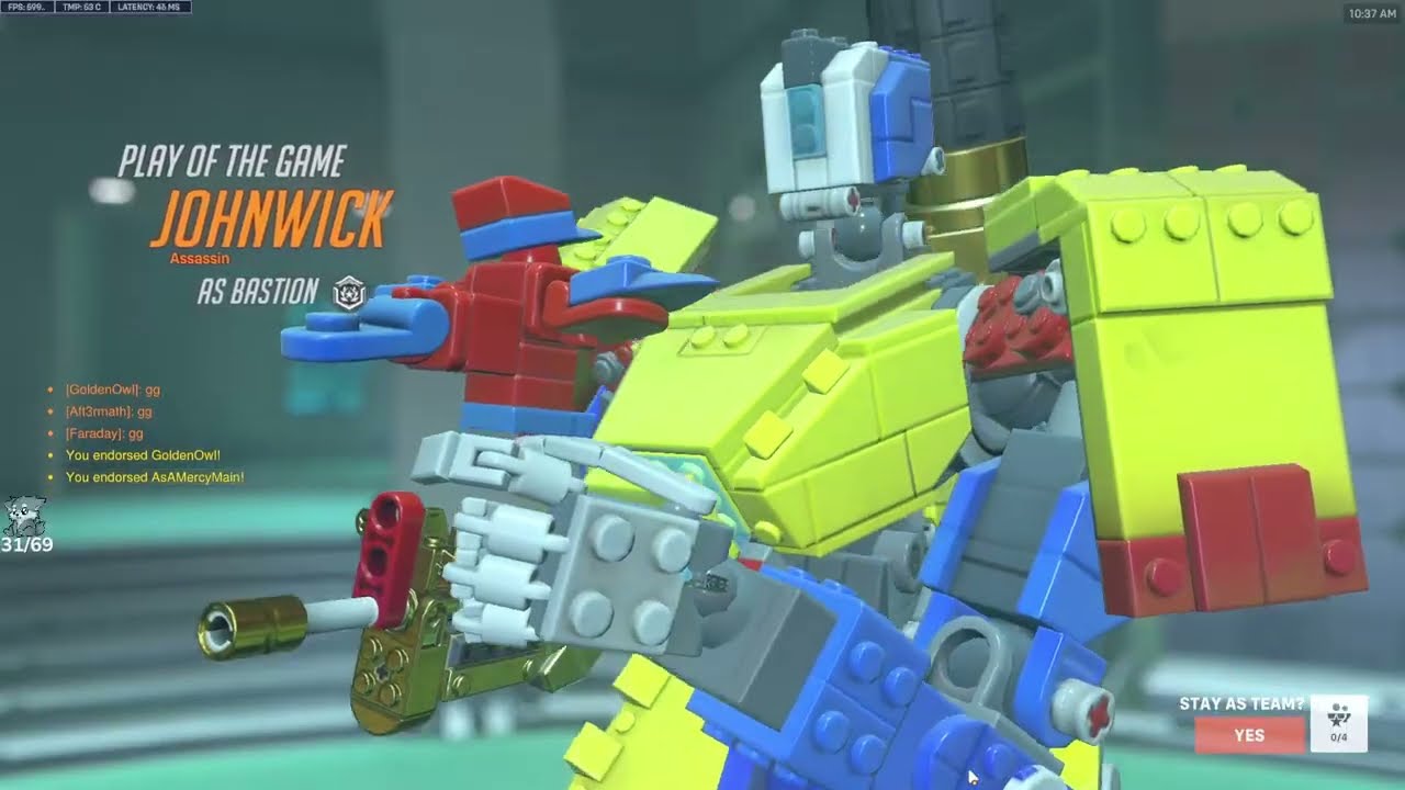 POTG! IDDQD Makes Bastion Look OP - OVERWATCH 2 SEASON 20 TOP 500