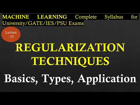 Lec-16 Regularisation Techniques: Basics, Example, Types | Machine Learning | R K Classes