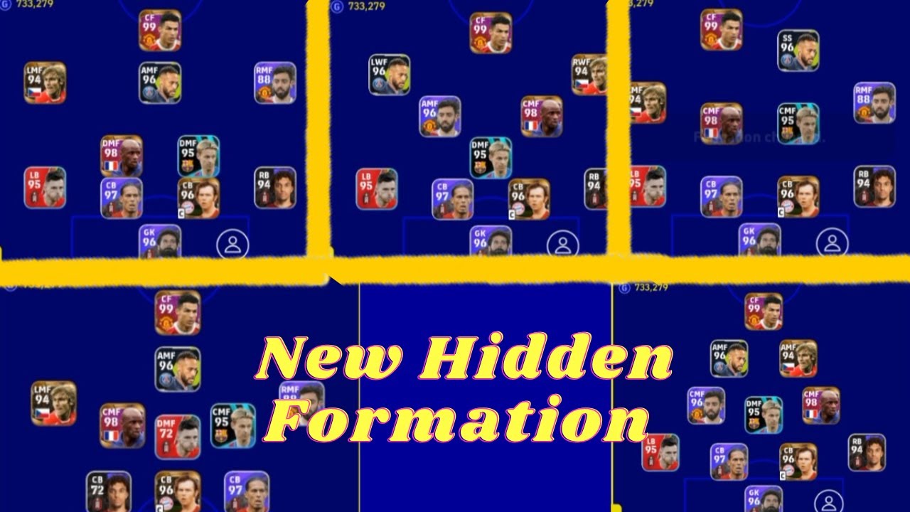 New Best Hidden Unique Formations In Efootball23 #efootball #pesmobile ...