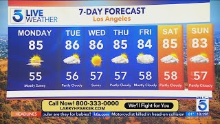 KTLA 5 News 10 p.m. Weather Forecast - March 22, 2026