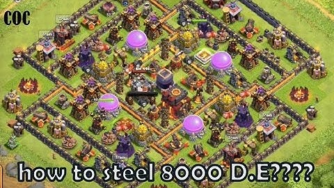 CLASH OF CLANS-MAX DARK ELIXIR LOOT STEAL[TOWN HALL10 MAX]
