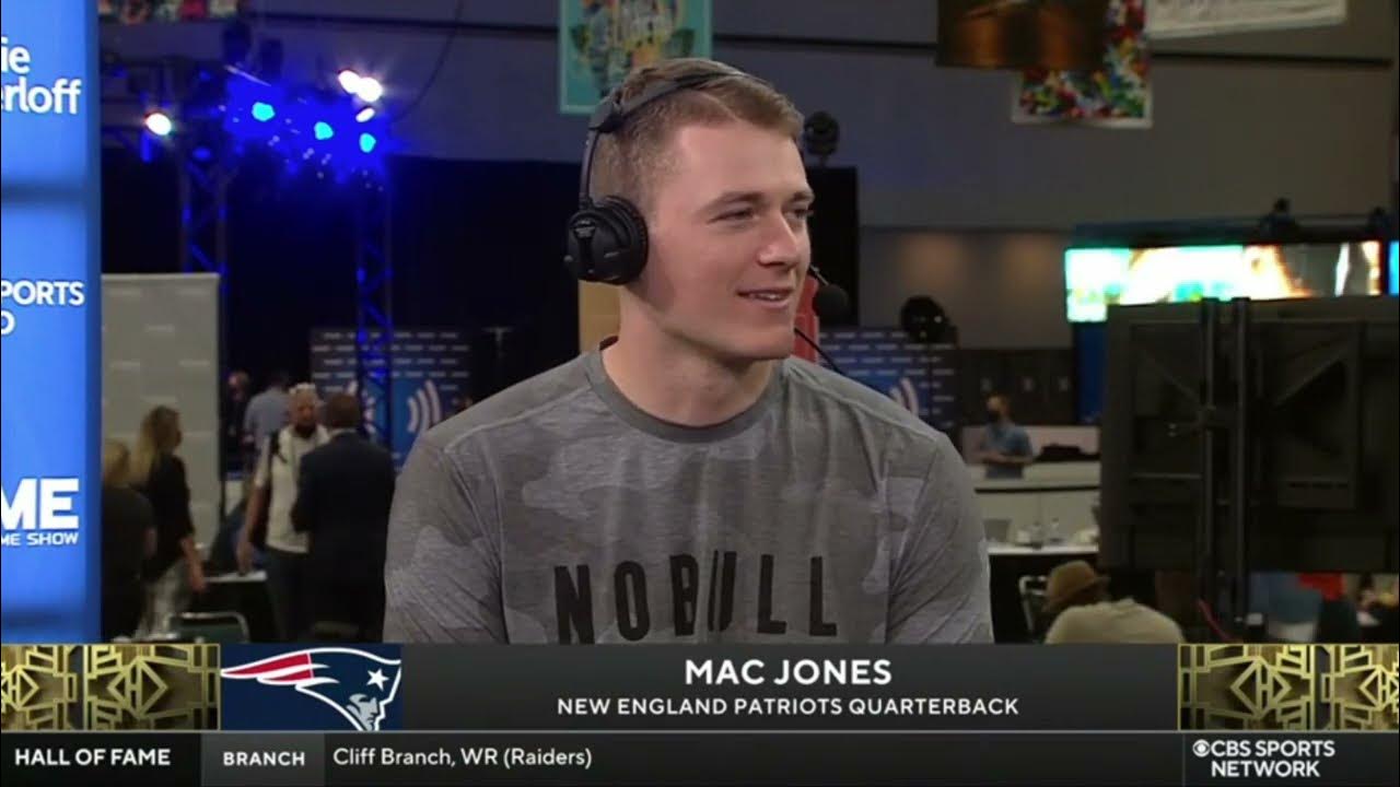 Jim Rome and Mac Jones interview Radio Row 2022 SuperBowl YouTube