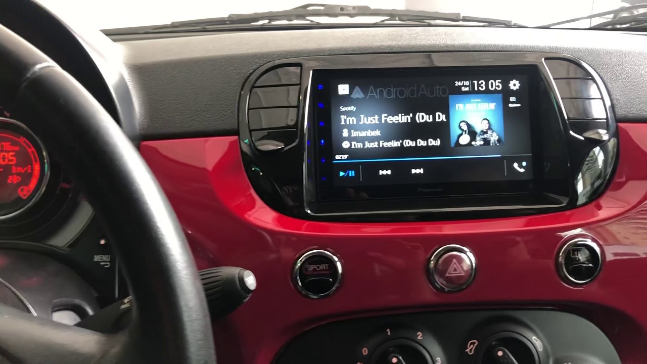 Fiat 500 | 2012 - Central Pioneer Carplay e Android Auto - ArtsomAuto