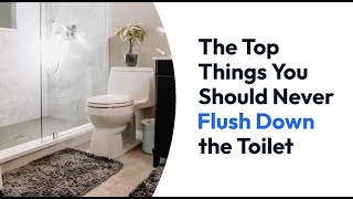 The Top Things You Should Never Flush Down the Toilet