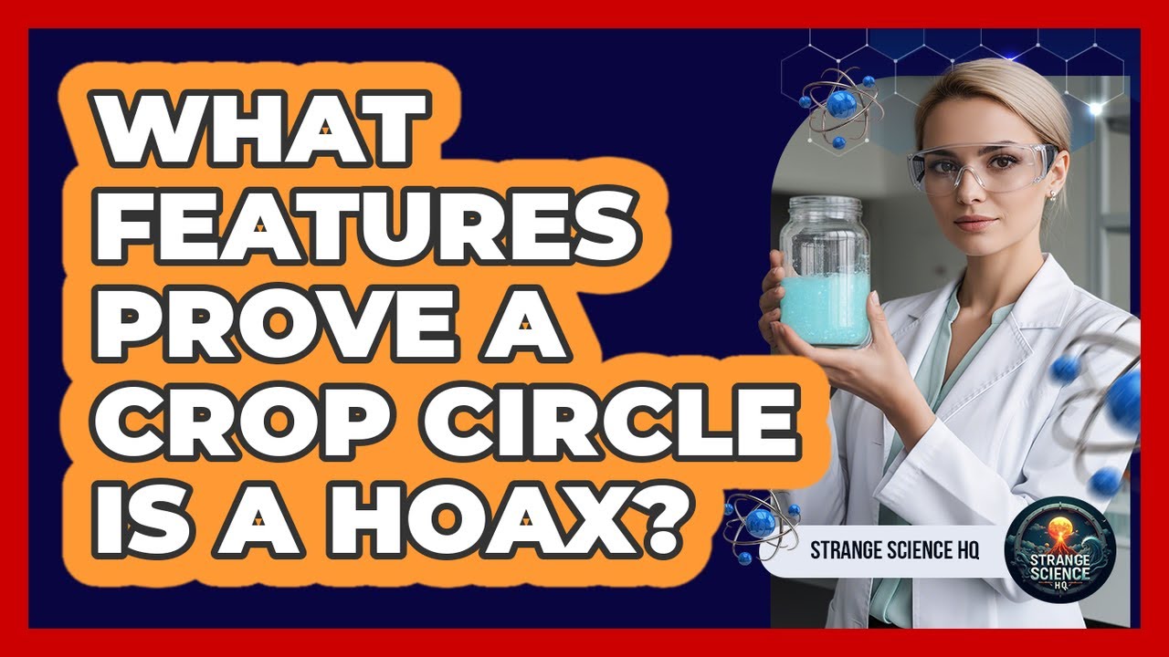 What features prove a crop circle is a hoax?